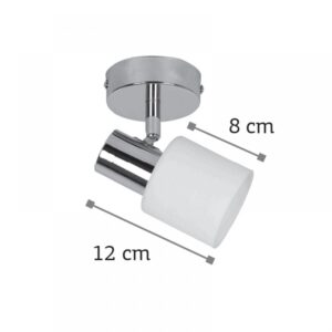 InLight Επιτοίχιο σποτ από μέταλλο σε νίκελ ματ απόχρωση (9064-1Φ-Νίκελ Ματ)