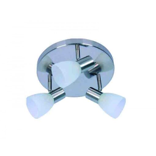 InLight Επιτοίχιο σποτ από μέταλλο σε νίκελ ματ απόχρωση (9064-3Φ-Νίκελ Ματ)