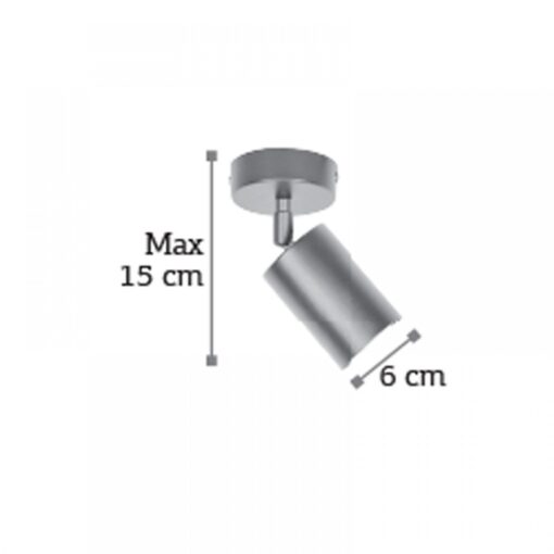 InLight Επιτοίχιο σποτ από χρυσαφί μέταλλο (9082-1)