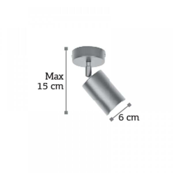 InLight Επιτοίχιο σποτ από χρυσαφί μέταλλο (9082-1)