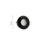InLight Χωνευτό σποτ από χρώμιο μέταλλο 1XGU10 IP44 D:8cm (Χ0008-CH)