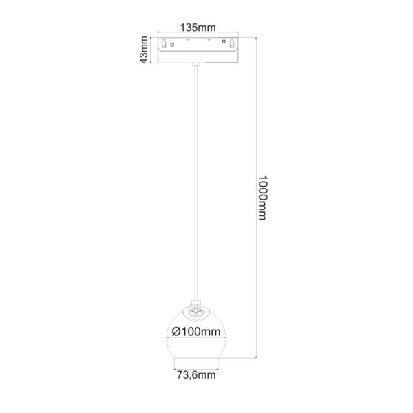ΜΑΥΡΟ ΜΑΤ ΜΑΓΝΗΤΙΚΟ ΚΡΕΜΑΣΤΟ ΦΩΤΙΣΤΙΚΟ 48V DC 12W 3000K 1000LM 36° OSRAM RA90 Φ100*134MM ACA – IONAP1230B