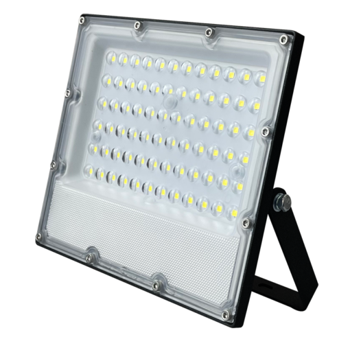 LED Προβολέας 50W ACA Μαύρος 90° 5750lm 100-277V Αδιάβροχος IP65 Θερμό Λευκό 3000K – J5030