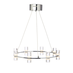 ΚΡΕΜΑΣΤΟ ΦΩΤΙΣΤΙΚΟ LED2835 32W ΧΡΩΜΙΟ ΑΛΟΥΜΙΝΙΟ 3000Κ 2880LM D52XH131.5M IONIAN ACA DECOR – JNDP32LED52CH