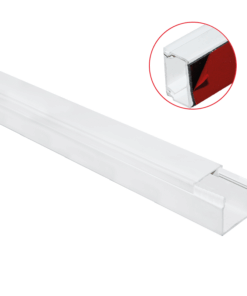 20X10mm Αυτοκόλλητο Πλαστικό Κανάλι Καλωδίων Λευκό 2m ACA – KA2010WST