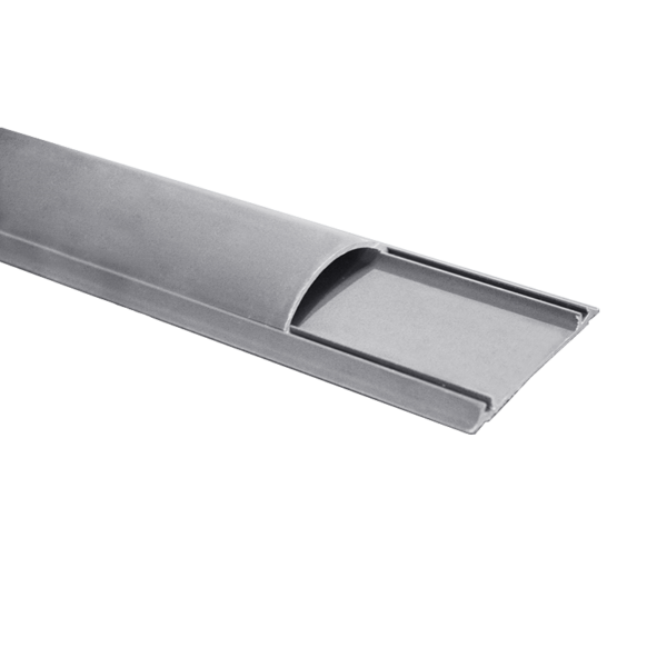 35Χ10mm Οβάλ Κανάλι Δαπέδου 2m Γκρι ACA 15τμχ – KA3510G