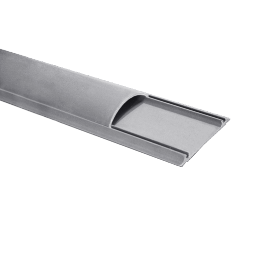 50Χ15mm Οβάλ Κανάλι Δαπέδου 2m Γκρι ACA 20τμχ – KA5015G