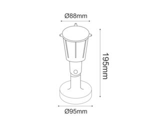Φωτιστικό Σποτ Τοίχου 1xGU10 Ενισχυμένο Πλαστικό Λευκό 19×9.5cm IP54 ACA – KERTGU10W