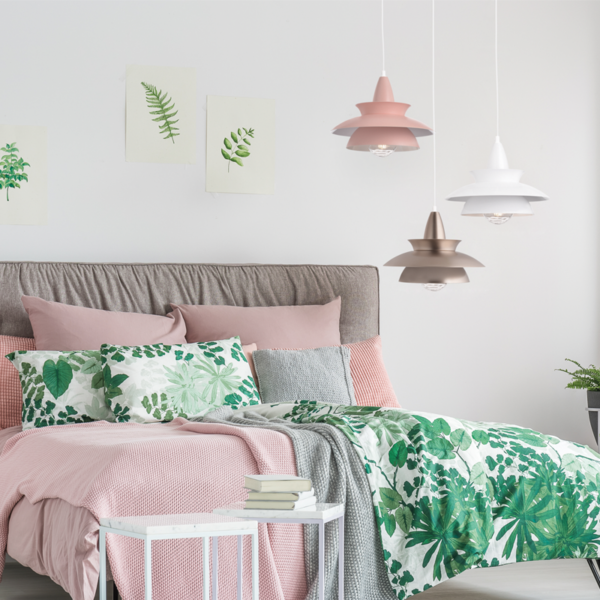 ACA DECOR   – Κρεμαστό Φωτιστικό 1ΧΕ27 Μεταλλικό Λευκό Φ33ΧΗ128cm