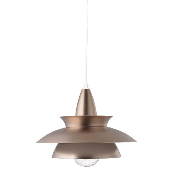 ACA DECOR   – Κρεμαστό Φωτιστικό 1ΧΕ27 Μεταλλικό Χρυσό-ΜΠΡΟΝΖΕ Φ33ΧΗ128cm