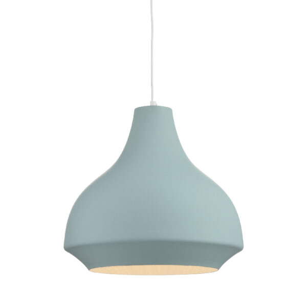 Κρεμαστό Φωτιστικό 1ΧΕ27 Μεταλλικό Πετρόλ Φ350 ACA DECOR   – KS080335PL