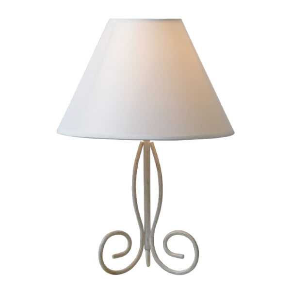 Πορτατίφ Μεταλλικό Πατίνα Υφασμάτινο Εκρού Καπέλο 1xE14 ACA DECOR – KS1007T1WG