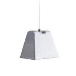 Κρεμαστό Φωτιστικό 1ΧG9 Φιμέ / Χρώμιο Γυαλί ACA DECOR  – KS1435P131CH
