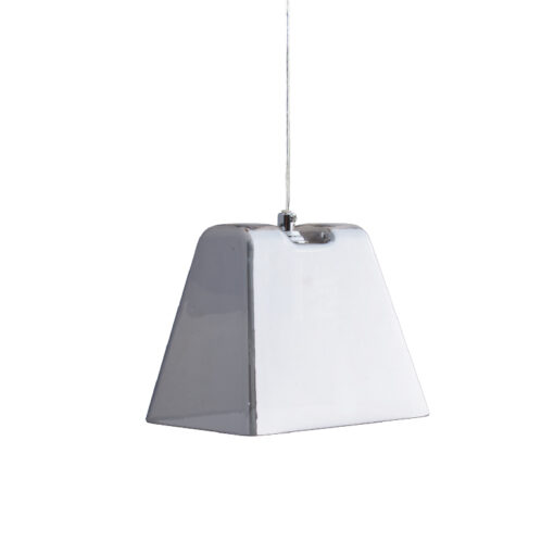 Κρεμαστό Φωτιστικό 1ΧG9 Φιμέ / Χρώμιο Γυαλί ACA DECOR – KS1435P131CH