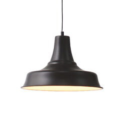 Καμπάνα Μεταλλική Μαύρη Φ340 1ΧE27 ACA DECOR  – KS1477P1BK