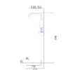 Πορτατίφ 1XE27 Μαύρο Μεταλλικό με Ξύλο ACA DECOR  – KS1755BWD