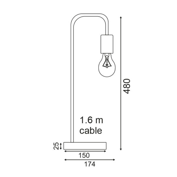 Πορτατίφ 1XE27 Λευκό Μεταλλικό με Ξύλο ACA DECOR  – KS1755WWD