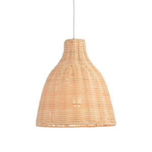 Κρεμαστό Φωτιστικό 1ΧΕ27 Καλάθι Από Φυσική Λυγαριά Φ250 ACA DECOR  – KS182026P