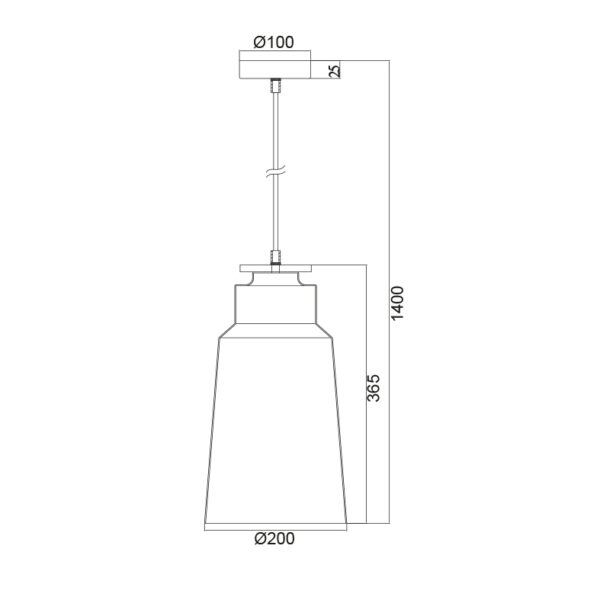 Κρεμαστό Φωτιστικό 1ΧΕ27 Μεταλλικό Μαύρο+Ξύλο Φ200 ACA DECOR  – KS1987PBW