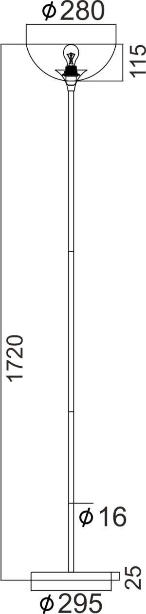 Φωτιστικό Δαπέδου Χρώμιο & Λευκό Καπέλο 1xE27 ACA DECOR – KS2026F1CH