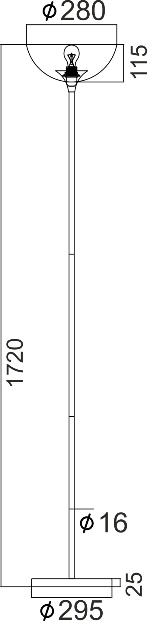 Φωτιστικό Δαπέδου Χρώμιο & Λευκό Καπέλο 1xE27 ACA DECOR – KS2026F1CH