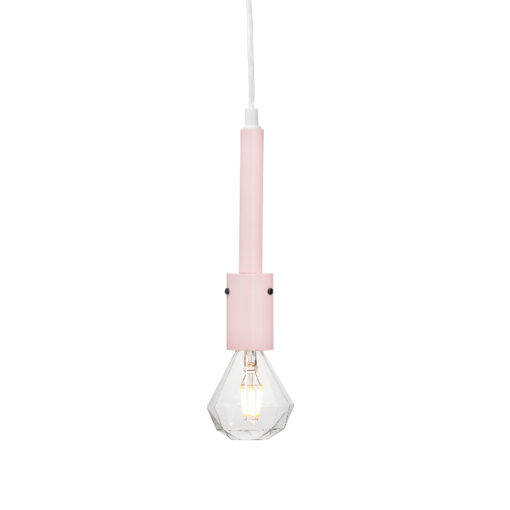 Κρεμαστό Φωτιστικό 1XE27 Μεταλλικό Παλ Ροζ Φ50 ACA DECOR  – KS2084P51SLP