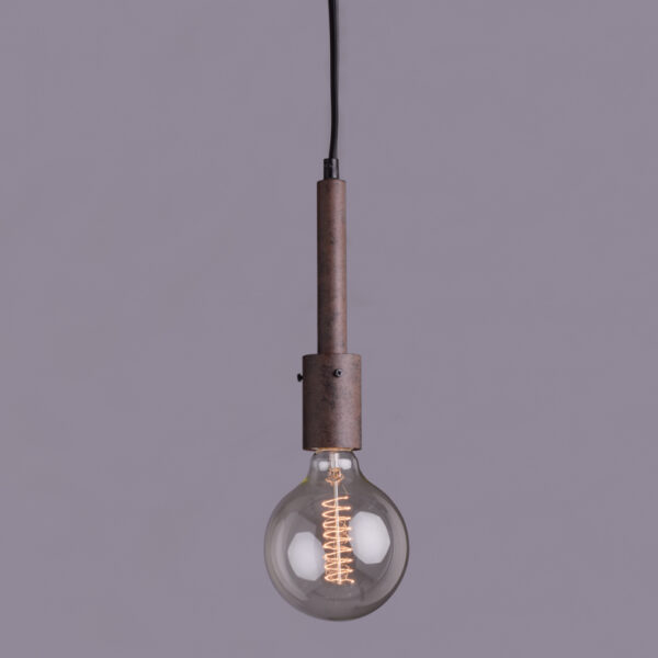 Κρεμαστό Φωτιστικό Μεταλλικό Σκουριά 1ΧE27 ACA DECOR – KS2084P51SRT