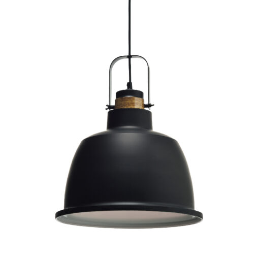 Κρεμαστό Φωτιστικό 1XE27 Μεταλλικό Μαύρο Φ350 ACA DECOR – KS212635P