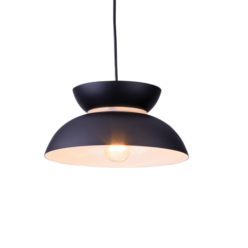 ACA DECOR   κρεμαστό φωτιστικό 1xE27 σε μαύρο χρώμα – KS871P29BK