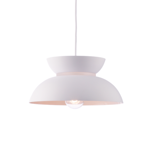ACA DECOR   κρεμαστό φωτιστικό 1xE27 σε λευκό χρώμα – KS871P29WH