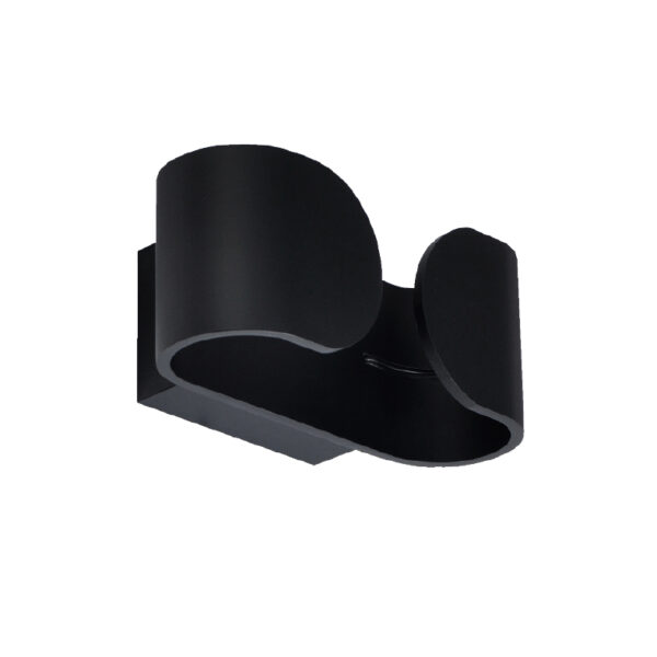 Απλίκα Τοίχου LED Μαύρο Οβάλ 6W Up-Down Θερμό Λευκό 3000K ACA DECOR  – L35049BK