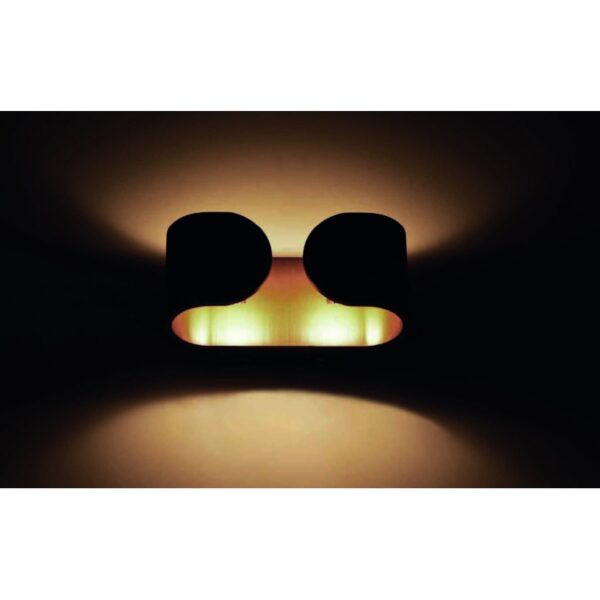 Απλίκα Τοίχου LED Λευκό Ματ Οβάλ 6W Up-Down Θερμό Λευκό 3000K ACA DECOR  – L35049