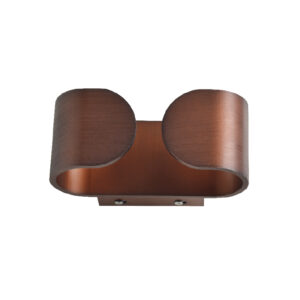 Απλίκα Τοίχου LED Απόχρωση Ξύλου Οβάλ 6W Up-Down Θερμό Λευκό 3000K ACA DECOR  – L35049WD