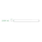 LED Λάμπα T8 G13 90cm 12W Diolamp 1350lm 160° Φυσικό Λευκό 4000K – 12T8HENW