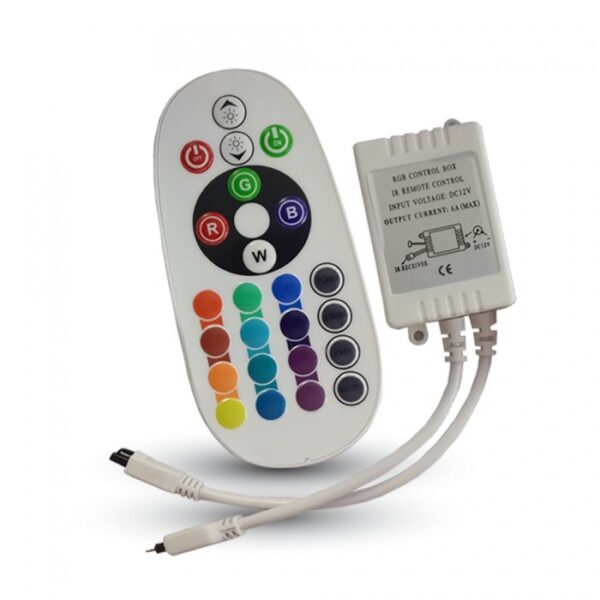 LED Controller RGB Υπερύθρων Με Χειριστήριο 72W/144W V-TAC – 3625