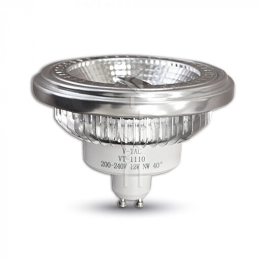LED Λάμπα AR111 GU10 12W V-TAC Dimmable 40° Θερμό Λευκό 3000K – 217234