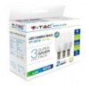 LED Λάμπα E14 4.5W V-TAC 3 Τμχ Ψυχρό Λευκό 6500K – 217265