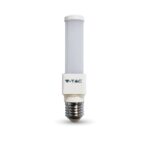 LED λάμπα V-TAC, κάθετος σχεδιασμός, βάση E14, κατάλληλη για φωτιστικά και εξοικονόμηση ενέργειας.