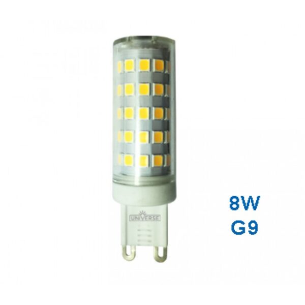 LED Λάμπα G9 8W Universe Φυσικό Λευκό 4000K  2-U004695