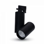 LED Μονοφασικό Φωτιστικό Ράγας 30W V-TAC Μαύρο Περιστρεφόμενο Ψυχρό Λευκό 6400K – 1297