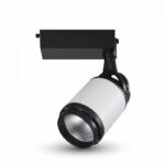 LED τριφασικό (τεσσάρων καλωδίων) Φωτιστικό Ράγας 35W V-TAC Άσπρο-Μαύρο Περιστρεφόμενο Ψυχρό Λευκό 6400K – 1340