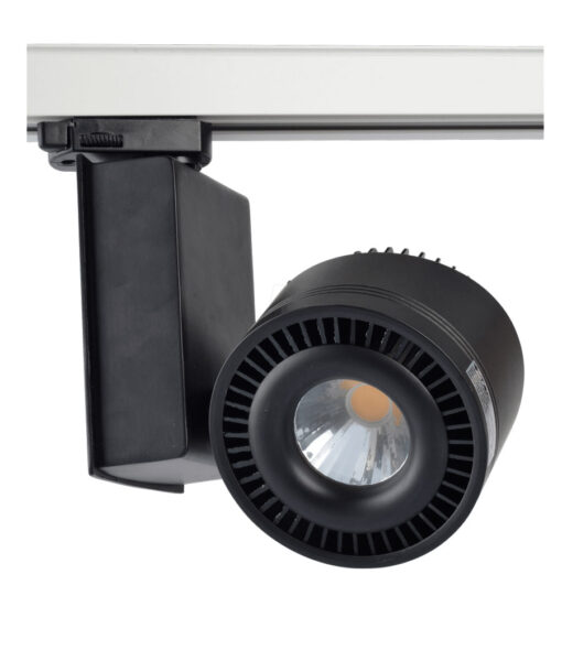LED Τριφασικό Φωτιστικό Ράγας 33W V-TAC Μαύρο Περιστρεφόμενο Ψυχρό Λευκό 6000K – 1235