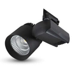 LED Φωτιστικό Ράγας 40W V-TAC Μαύρο Περιστρεφόμενο Φυσικό Λευκό 4000K – 1192