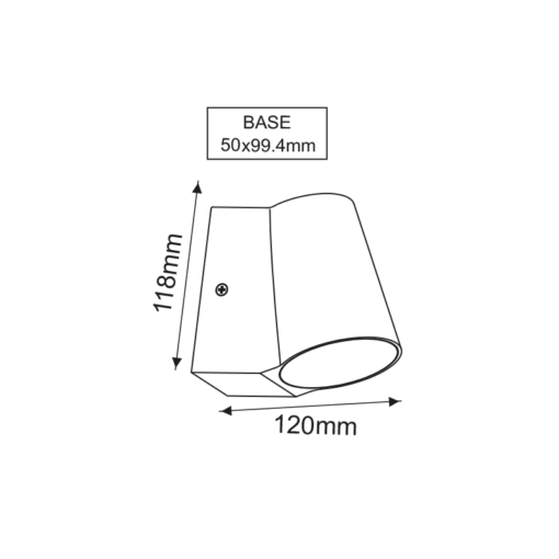 Απλίκα LED ΤΟΙΧΟΥ 6W ΓΚΡΙ 3000K IP54 – LG0509G