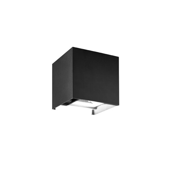 Απλίκα LED Up-Down τετράγωνη εξωτερικού χώρου 6W θερμό λευκό φως 3000Κ SANTUR-S –  LG0559G