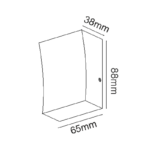 LED ΑΠΛΙΚΑ ΕΞΩΤΕΡΙΚΟΥ ΧΩΡΟΥ ΣΕ ΣΚΟΥΡΟ ΓΚΡΙ 3W IP65  ACA – LG1041G