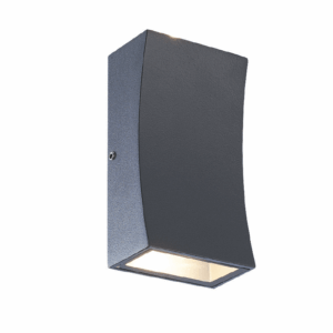 Aca Στεγανή Επιτοίχια Απλίκα Εξωτερικού Χώρου με Ενσωματωμένο LED σε Σκούρο Γκρι Χρώμα IP65- LG1042G