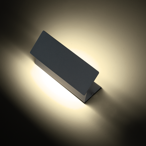 LED ΑΠΛΙΚΑ ΕΞΩΤΕΡΙΚΟΥ ΧΩΡΟΥ ΠΕΡΙΣΤΡΕΦΟΜΕΝΗ ΣΕ ΣΚΟΥΡΟ ΓΚΡΙ 7W IP54  ACA – LG1201G