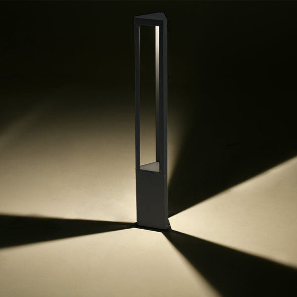 LED  ΦΩΤΙΣΤΙΚΟ ΕΞΩΤΕΡΙΚΟΥ ΧΩΡΟΥ ΚΟΛΩΝΑΚΙ ΣΚΟΥΡΟ ΓΚΡΙ 65CM 8W IP65 ACA – LG1223G-650