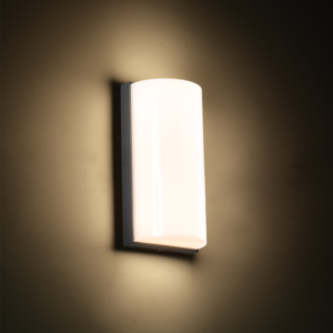 Στεγανή Επιτοίχια Πλαφονιέρα Εξωτερικού Χώρου με Ενσωματωμένο LED σε Σκούρο Γκρι Χρώμα ACA – LG1322G